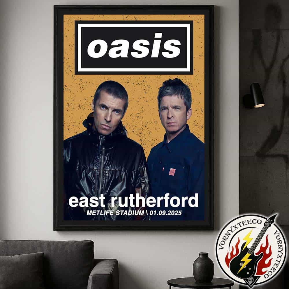 Oasis East Rutherford New Jersey 2025 Event Poster At Metlife Stadium On September 1 Oasis Live North America Tour 2025 Poster Canvas Oasis East Rutherford New Jersey 2025 Event Poster At Metlife Stadium On September 1 Oasis Live North America Tour 2025 Poster Canvas