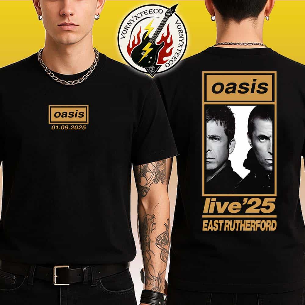Oasis East Rutherford New Jersey 2025 Event Tee At Metlife Stadium On September 1 Oasis Live North America Tour 2025 Black Unisex T-Shirt Oasis East Rutherford New Jersey 2025 Event Tee At Metlife Stadium On September 1 Oasis Live North America Tour 2025 Black Unisex T-Shirt