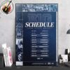 Ohio State Buckeyes Men’s Hockey Official The Big Ten Schedule Season 2025-26 Home Decor Poster Canvas