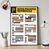 San Diego Padres MLB 2026 Regular Season Schedule Home Decor Poster Canvas