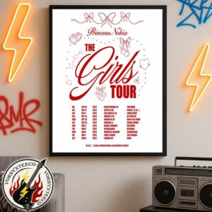 Princess Nokia The Girls Tour 2025 Cities List Start In Palm Springs CA On September 26th Home Decor Poster Canvas