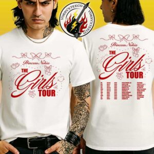 Princess Nokia The Girls Tour 2025 Cities List Start In Palm Springs CA On September 26th White Two Sided Print Unisex T-Shirt
