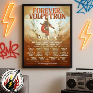 Ray Volpe Debut Album On October 17th For Forever Volpetron 2025 Cities List Start In Atlanta GA Wall Decor Poster Canvas