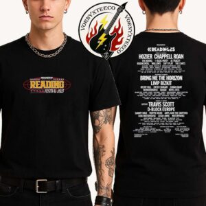 Reading Rockstar 2025 In Reading And Leeds Festival 2025 Line Up Merchandise Tee Two Sided Print Black T-Shirt