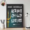 San Francisco Giants MLB 2026 Regular Season Schedule Home Decor Poster Canvas