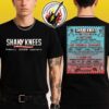 Shaky Knees Fest Music Festival 2025 Lineup Poster For Atlanta GA On September 19-21 At Piedmont Park Two Sided Print Unisex T-Shirt