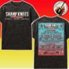 Shaky Knees Fest Music Festival 2025 Merchandise Lineup Tee On September 19-21 In Atlanta GA At Piedmont Park Black Washed T-Shirt