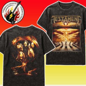 Testament Merch Tee Para Bellum Two Sided Print Washed T-Shirt