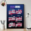 Toronto Blue Jays MLB 2026 Regular Season Schedule Home Decor Poster Canvas