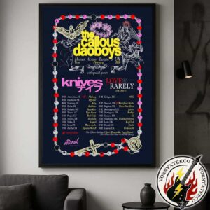 The Callous Daoboys Heaven Across Europe And UK Tour For February 2026 Dates List Home Decor Poster Canvas