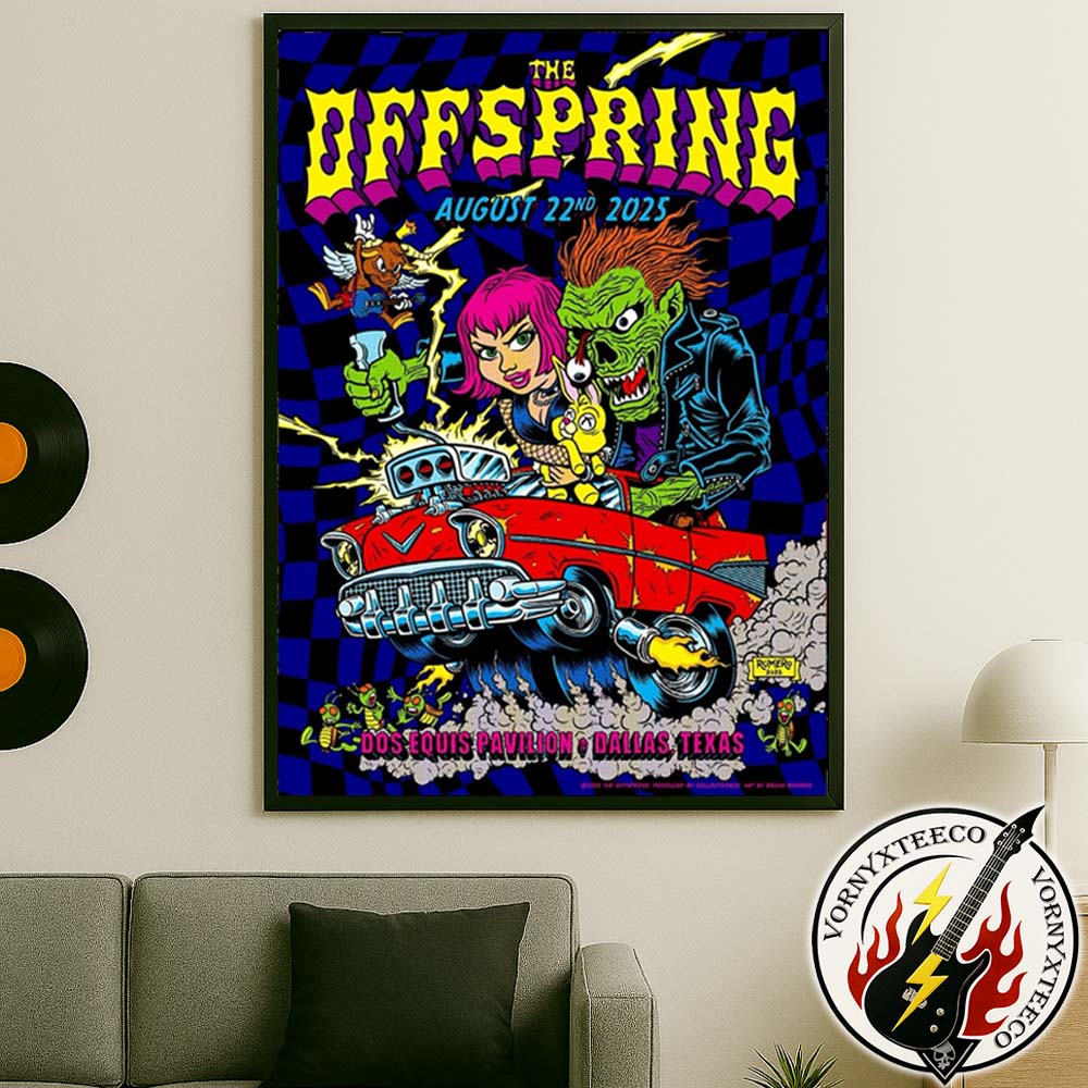 The Offspring Music Poster On August 22nd 2025 At Dos Equis Pavilion In Dallas Texas Home Decor Poster Canvas The Offspring Music Poster On August 22nd 2025 At Dos Equis Pavilion In Dallas Texas Home Decor Poster Canvas