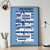 Washington Nationals MLB 2026 Regular Season Schedule Home Decor Poster Canvas