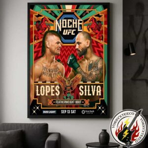 UFC Noche 3 Diego Lopes Vs Jean Silva 2025 Fight MMA Texas Poster On September 13 2025 Home Decor Poster Canvas