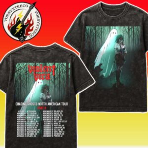 Violent Vira Chasing Ghosts North America Tour Part II Cities List Start In Aftershock On October 3th Two Sided Print Washed T-Shirt