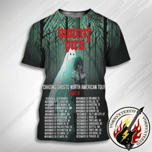 Violent Vira Chasing Ghosts North America Tour Part II Dates List Kick Off On October 3th In Aftershock All Over Print T-Shirt