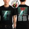 Coldplay Music Of The Spheres World Tour 2025 Merchandise On 22nd 23rd 26th 27th And 30th August And 3rd 4th 7th And 8th September In London UK At Wembley Stadium Two Sided Print T-Shirt