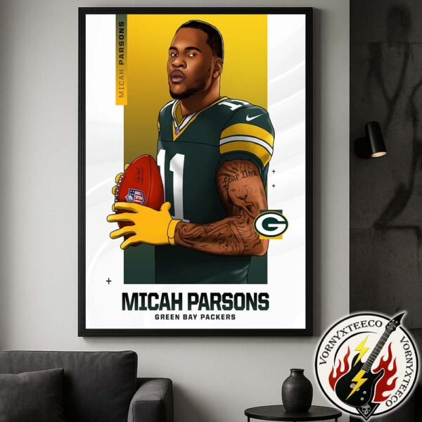 Welcome Micah Parsons To Green Bay Packers Home Decor Poster Canvas