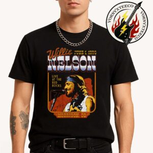 Wille Nelson Live At The Red Rocks In Morrison CO On June 1st 1976 Hall Of Fame Merchandise Unisex T-Shirt