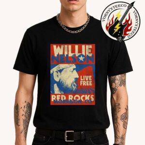 Wille Nelson Live On June 1st 1976 At The Red Rocks Hall Of Fame In Morrison CO Classic T-Shirt