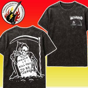 Windhand Band Merchandise Halcyon Zip Would It Kill You To Be Here Washed T-Shirt