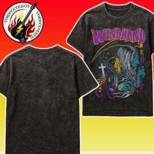 Windhand Band Peel It Back Tour 2025 Collection Saturn Tee Washed T-Shirt