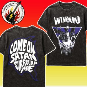 Windhand Band Peel It Back Tour 2025 Come On Satan Surround Me Merch Azima Washed T-Shirt