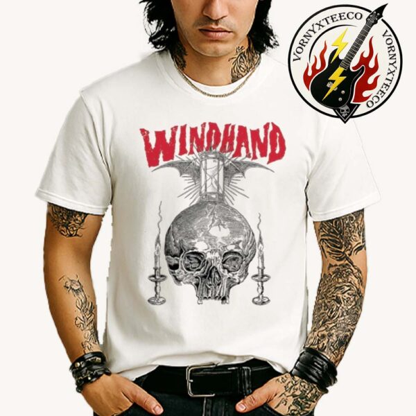 Winhand Band Peel It Back Tour 2025 Exclusive Memento Mori Tee White Unisex T-Shirt
