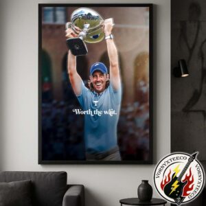 Worth The Wait Tommy Fleetwood Fedexcup Champion Tour Championship 2025 Home Decor Poster Canvas