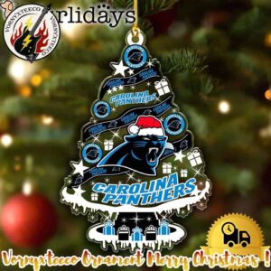 NFL Carolina Panthers Xmas 2025 Personalized Holiday Ornament
