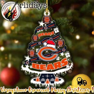 NFL Chicago Bears Christmas Ornament For Home Decoration